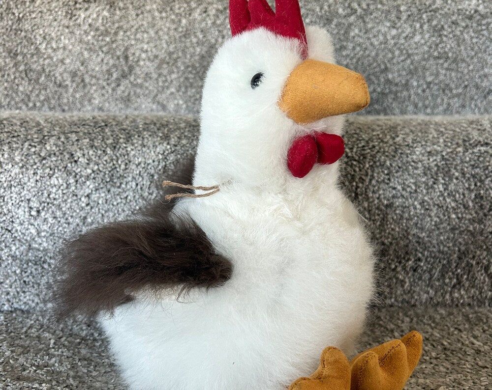 Baby Chicken Alpaca Fur Stuffed Animal