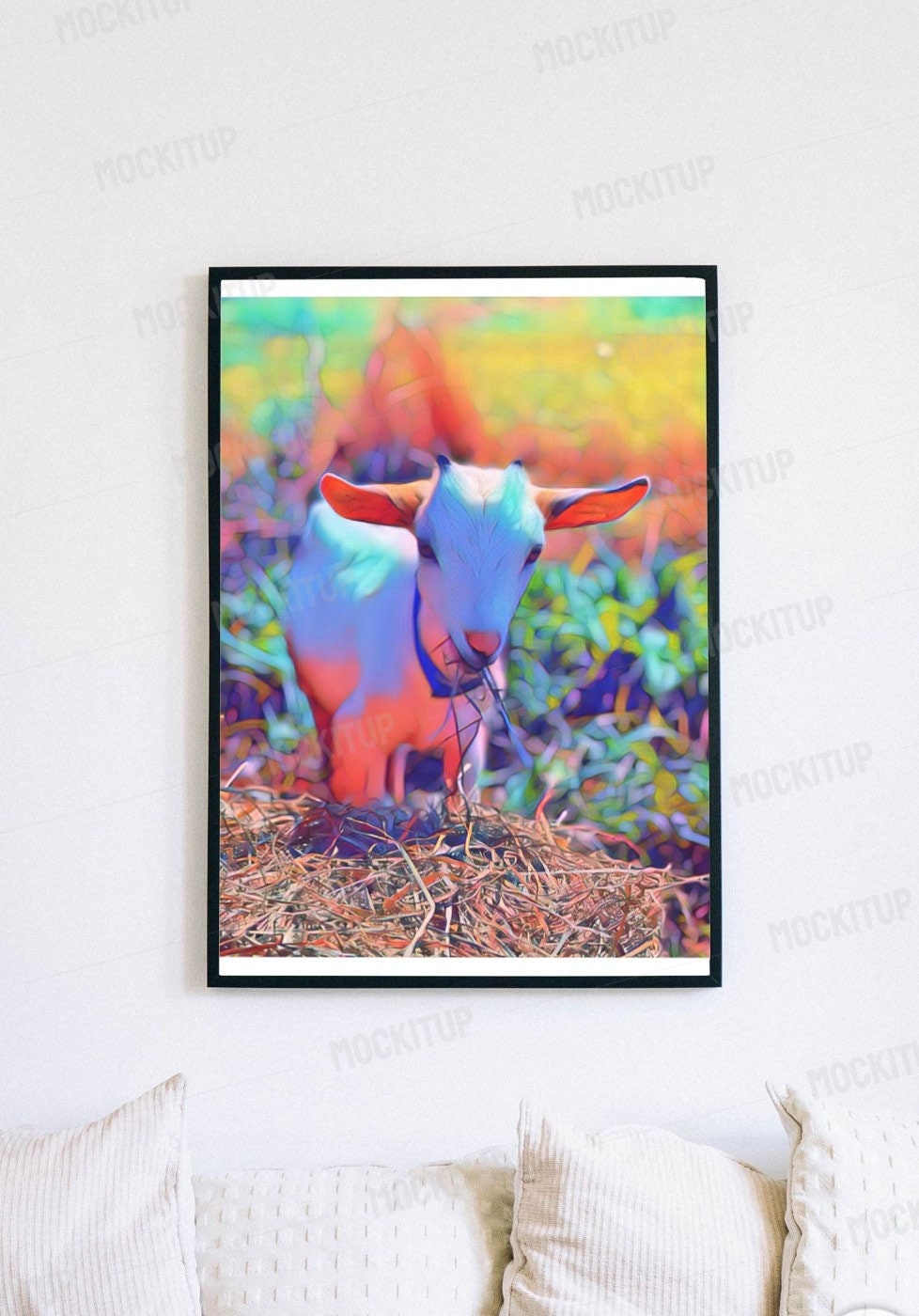 Goat Art, Goat Artwork, Canvas Wall Art, Canvas Print, Canvas Picture Custom, Wall Decor, Wall Art Prints, Wall Art Living Room, Farm Photos