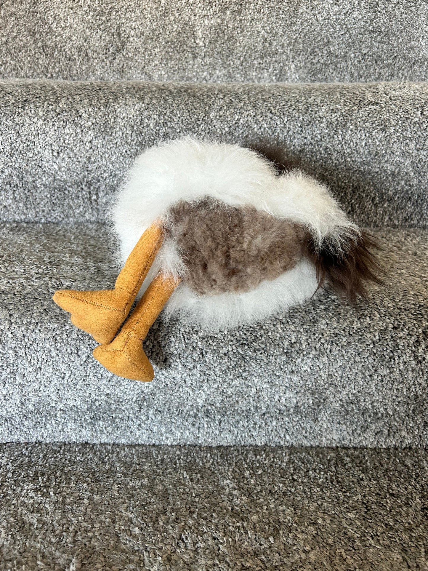 Baby Chicken, Alpaca Fur Stuffed Animal, Plush Chicken, Adorable Plush Toys, Presents for Sister, Unique Holiday Gift, Great Gifts for Teens