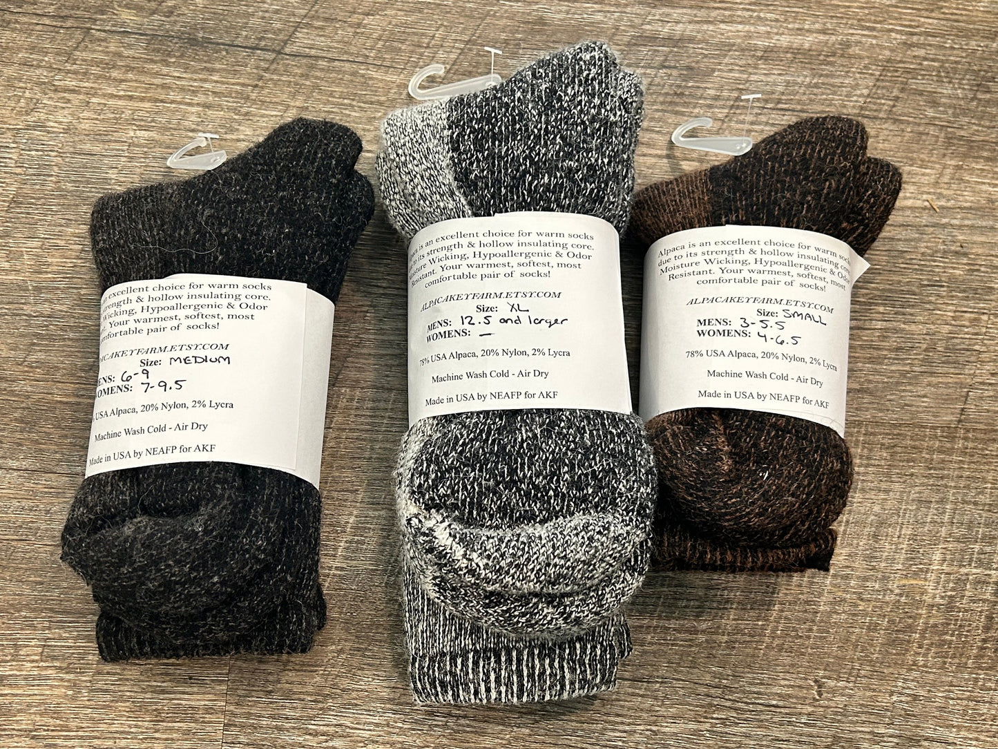 Alpaca Survival Socks, Thick Wool Socks for Men, Boot Socks Women, Hiking Gifts for him, Cozy Gifts for Mom, Outdoor Enthusiast Gift