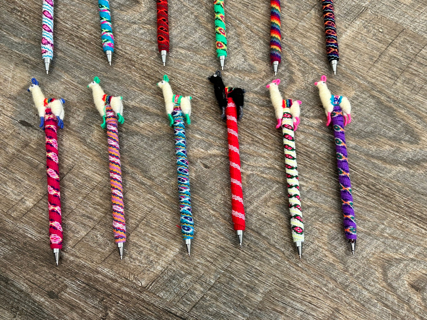 Alpaca Pens, Alpaca Key Farm, Llama Gifts, Alpaca Trinket, Gift under 10, Wrapped Pens, Handmade Ballpoint Pen, Animal Pens, Office Gifts