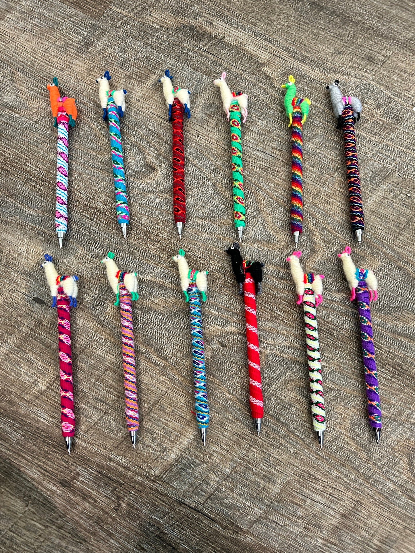 Alpaca Pens, Alpaca Key Farm, Llama Gifts, Alpaca Trinket, Gift under 10, Wrapped Pens, Handmade Ballpoint Pen, Animal Pens, Office Gifts