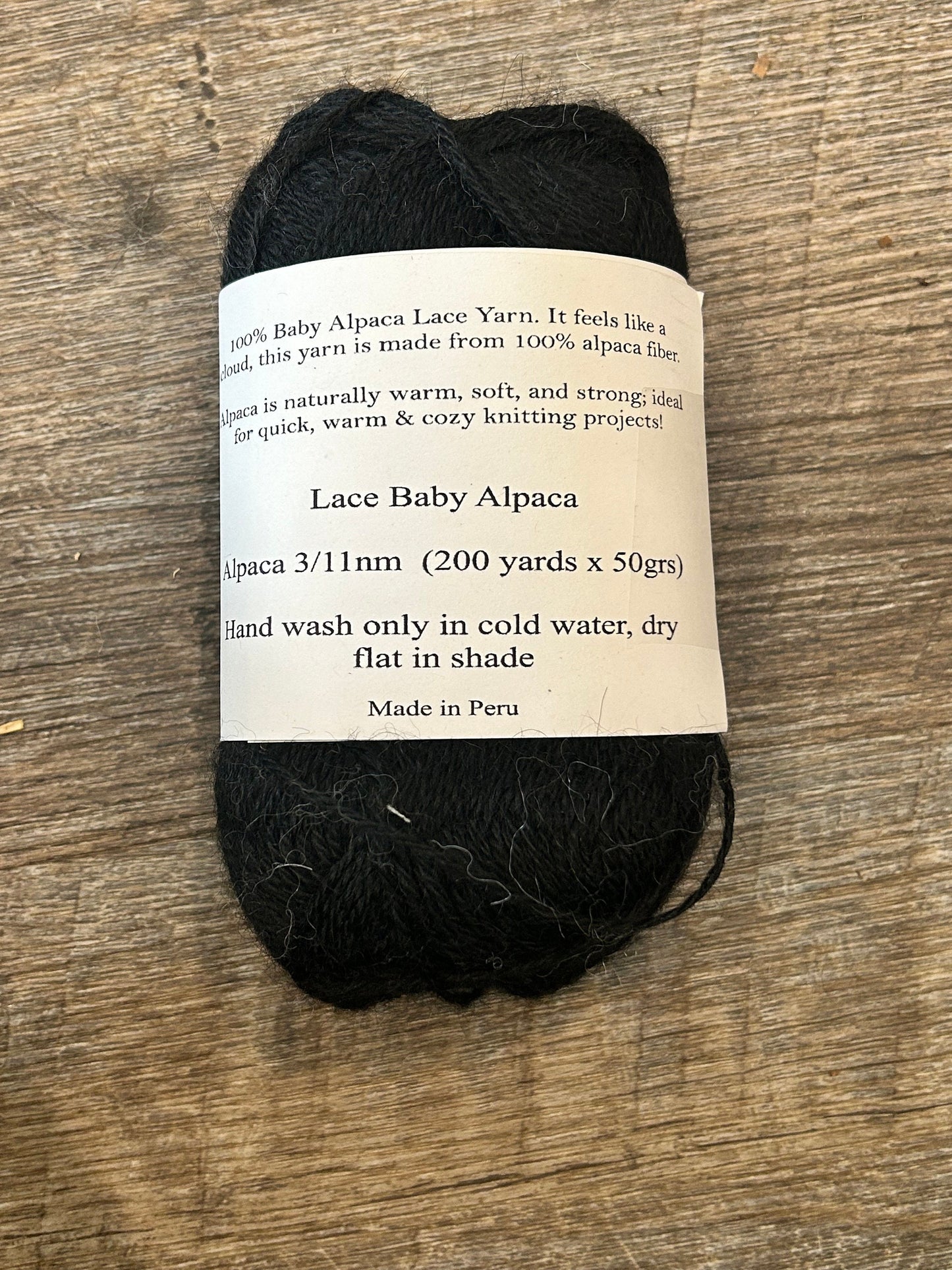 Lace Weight wool yarn,  Knitter’s Yarn Black, Alpaca Fiber, Hand dyed yarn, Knitter Gift, Alpaca yarn, natural DK Yarns, for knitting